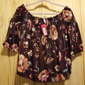 Xhilaration Peasant Blouse